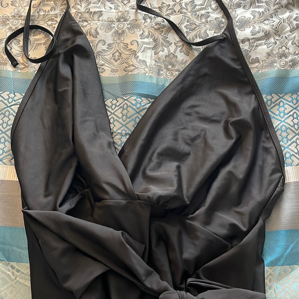 Black plus size swimsuit